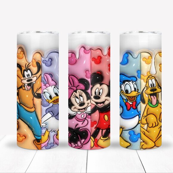 Cartoon 20oz Tumbler, Kids Mug, Birthday, Christmas Gift, 3D Image - Picture 1 of 5